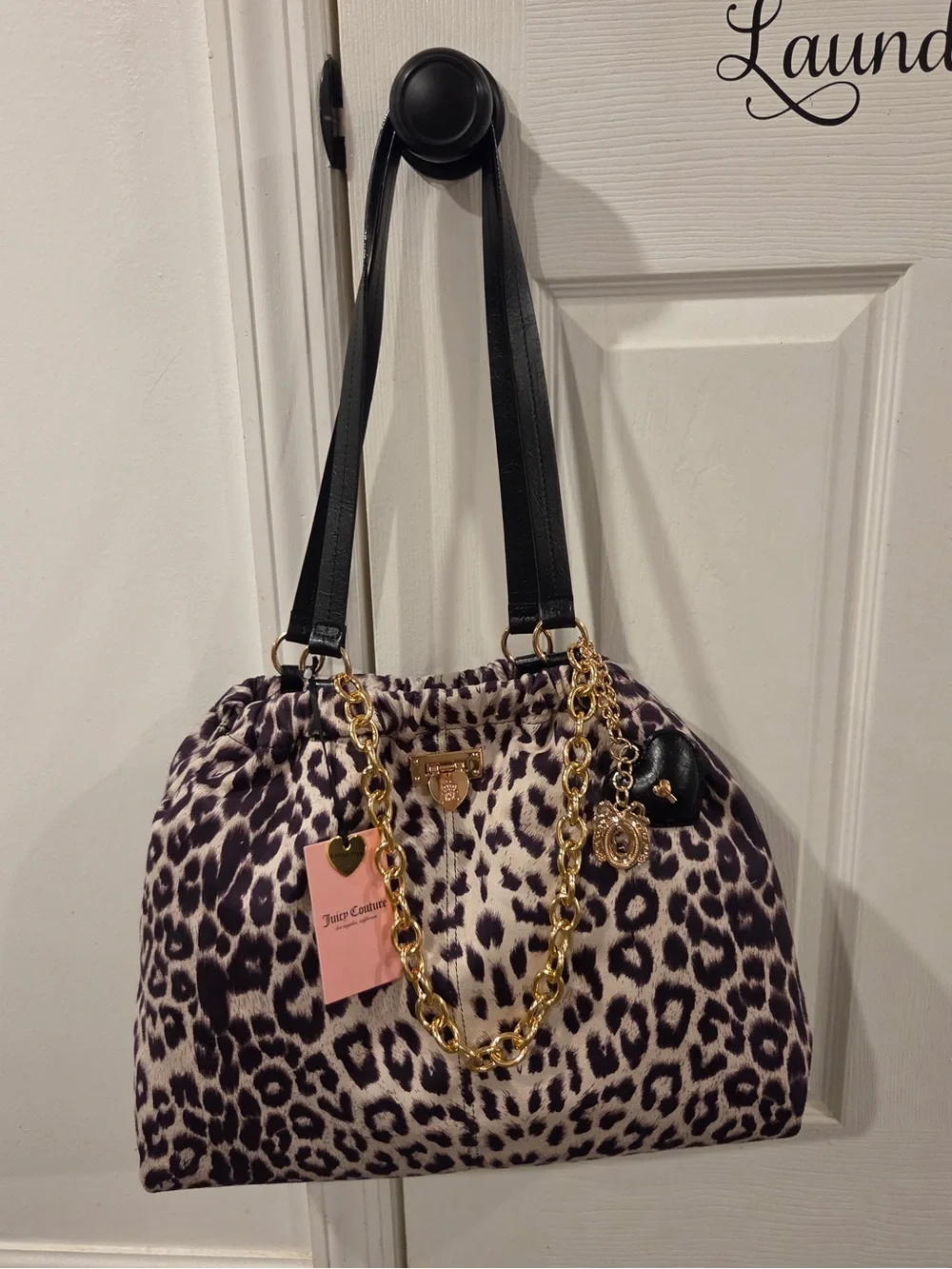 NEW Juicy Couture Fashionable Juicy Tote in Snow Leopard #juicycouture